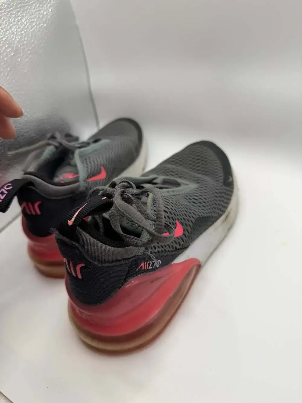 Nike Air Max 270 'Smoke Grey Hyper Pink' Toddler Sneakers AO2372-031